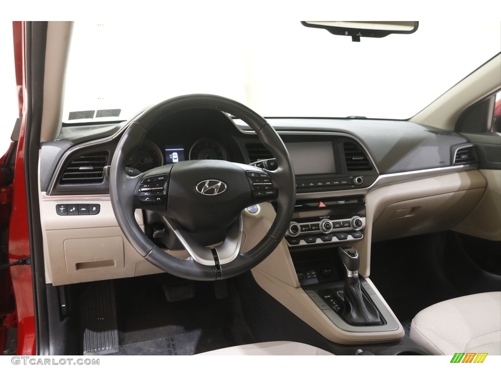 2019 Elantra Value Edition - Scarlet Red / Beige photo #6