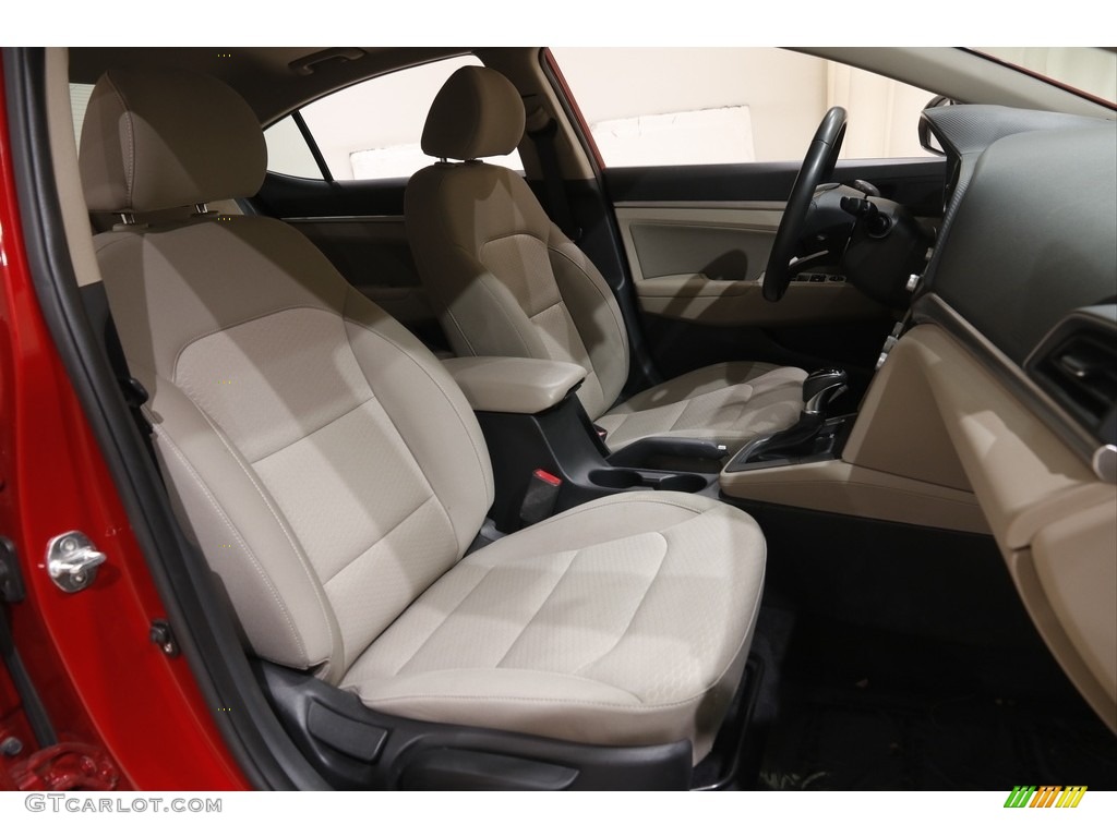 2019 Elantra Value Edition - Scarlet Red / Beige photo #15