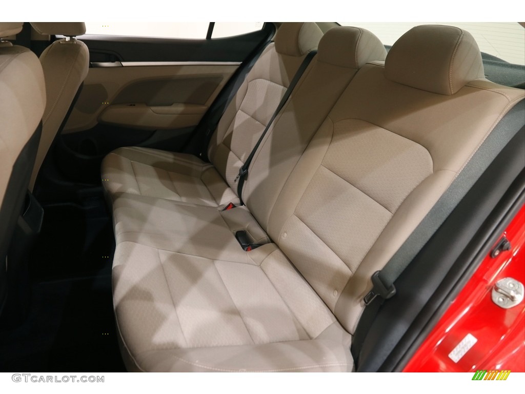 2019 Elantra Value Edition - Scarlet Red / Beige photo #17