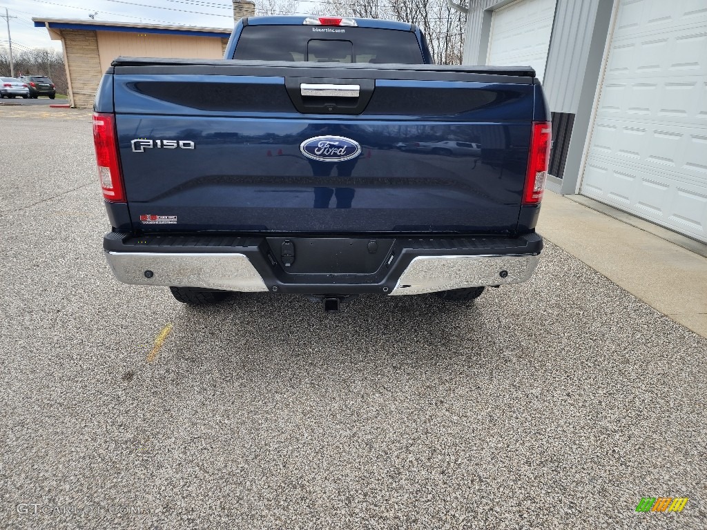 2015 F150 XLT SuperCab 4x4 - Blue Jeans Metallic / Medium Earth Gray photo #3