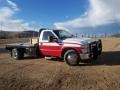 Red 2009 Ford F350 Super Duty XLT Regular Cab 4x4 Chassis Exterior