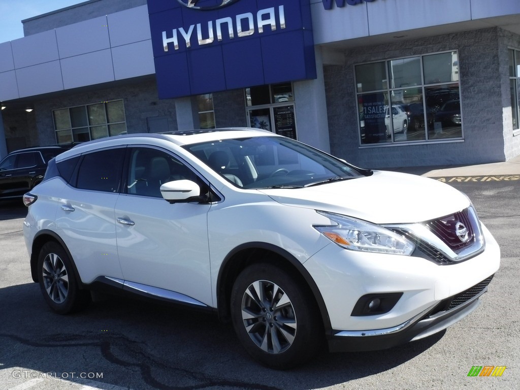 2017 Murano SL AWD - Pearl White / Graphite photo #1