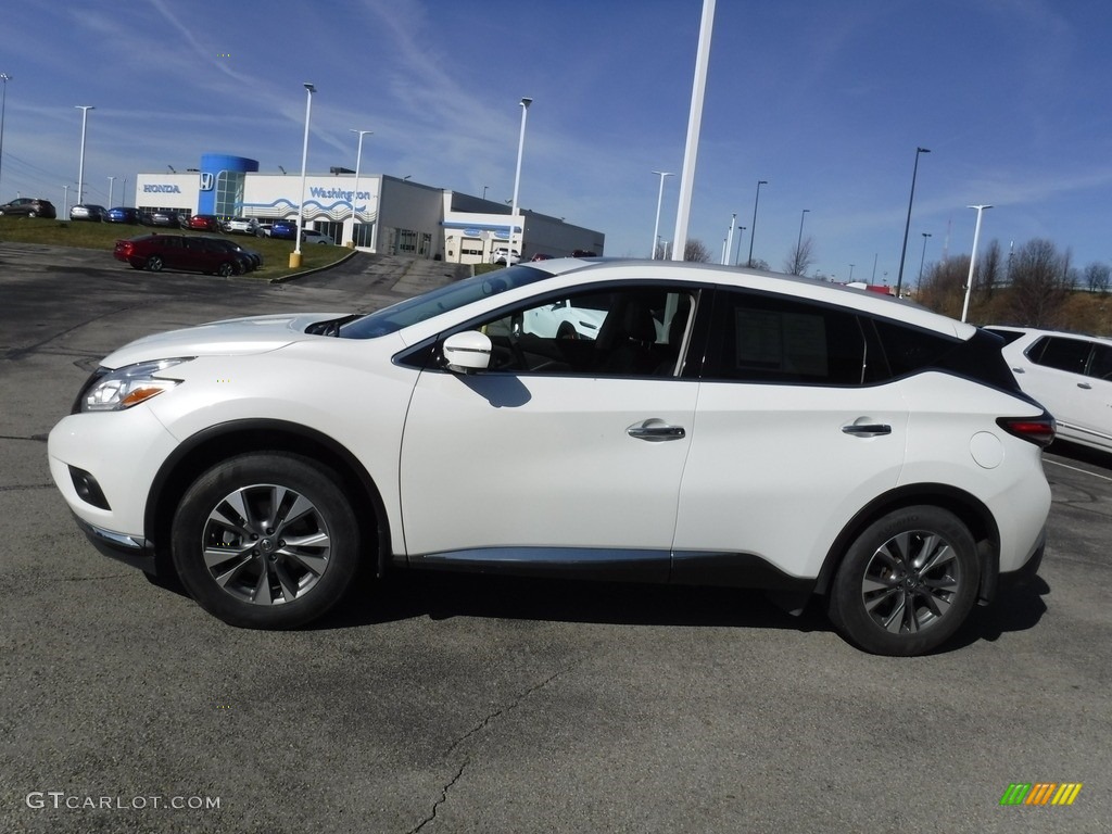 2017 Murano SL AWD - Pearl White / Graphite photo #7