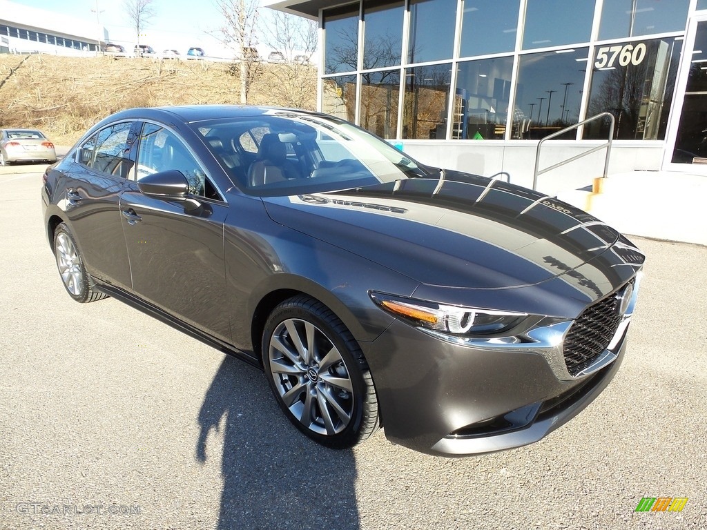 2020 MAZDA3 Premium Sedan AWD - Machine Gray Metallic / Black photo #9