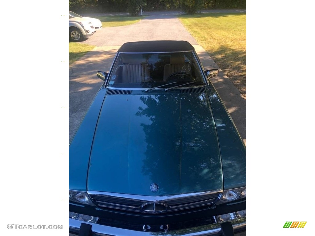 Petrol Blue Green Metallic 1985 Mercedes-Benz SL Class 380 SL Roadster Exterior Photo #145808407