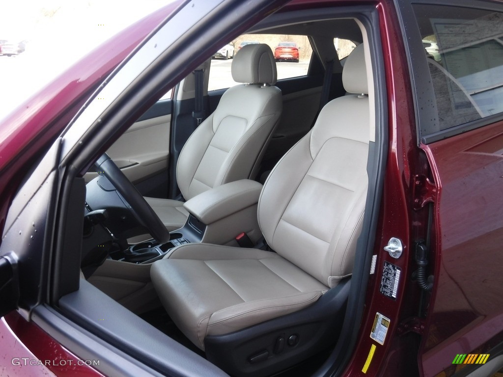 2017 Tucson Limited AWD - Ruby Wine / Beige photo #17