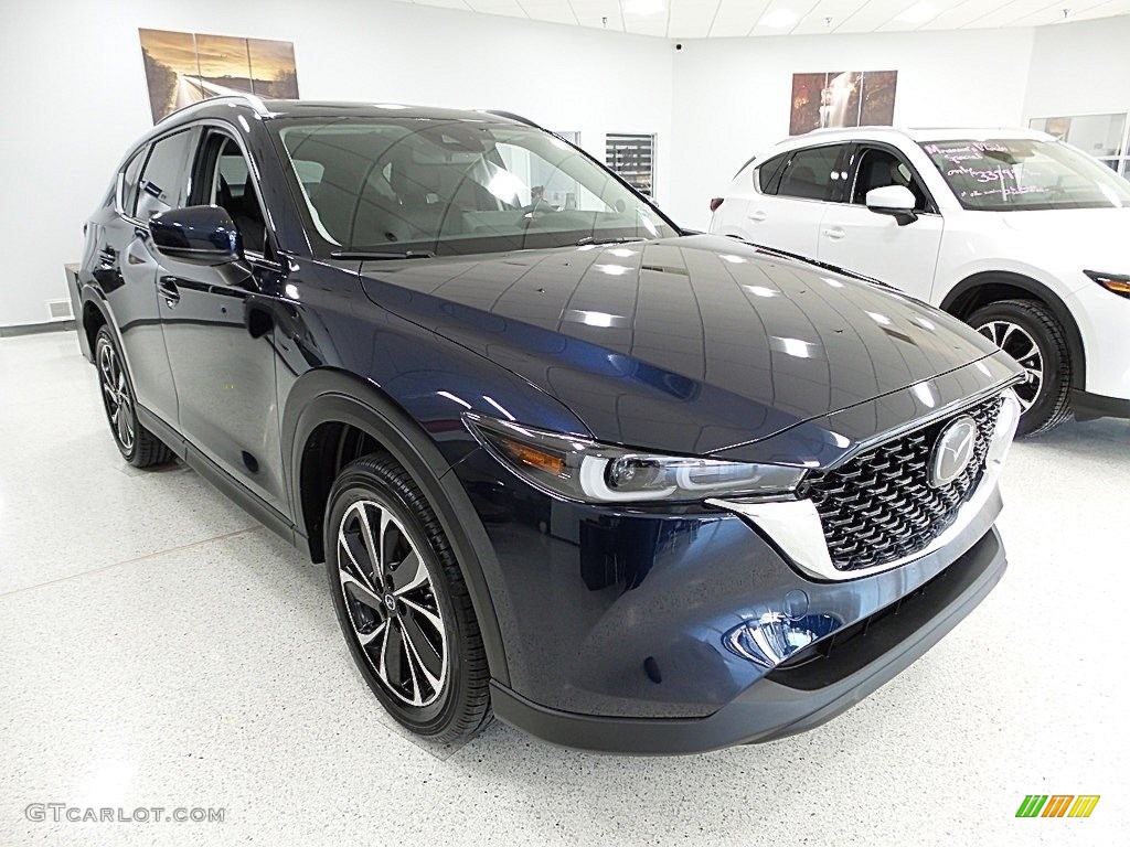 2023 CX-5 S Premium Plus AWD - Deep Crystal Blue Mica / Black photo #8