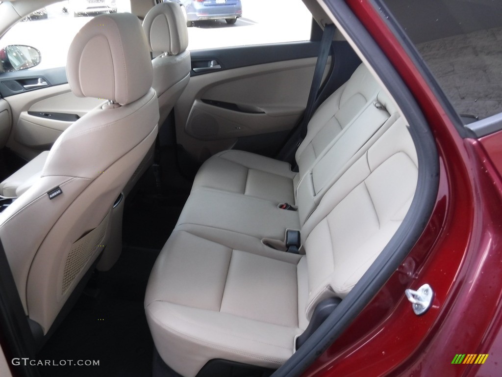 2017 Tucson Limited AWD - Ruby Wine / Beige photo #37