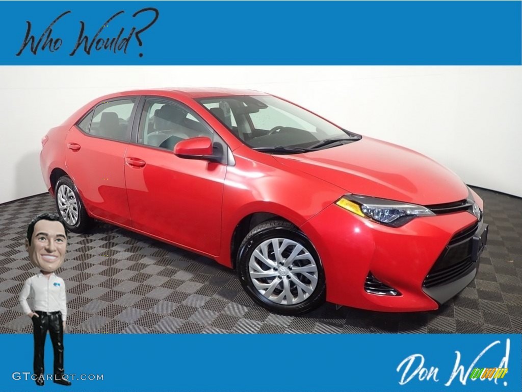2018 Corolla LE - Barcelona Red Metallic / Ash/Dark Gray photo #1