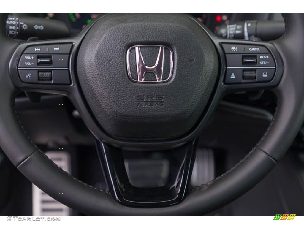 2023 Honda Accord Sport Hybrid Black Steering Wheel Photo #145810297