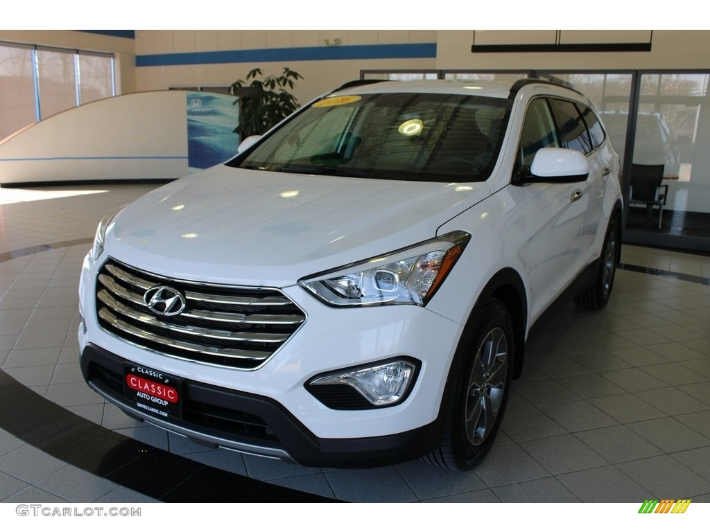 2016 Santa Fe SE AWD - Monaco White / Gray photo #1