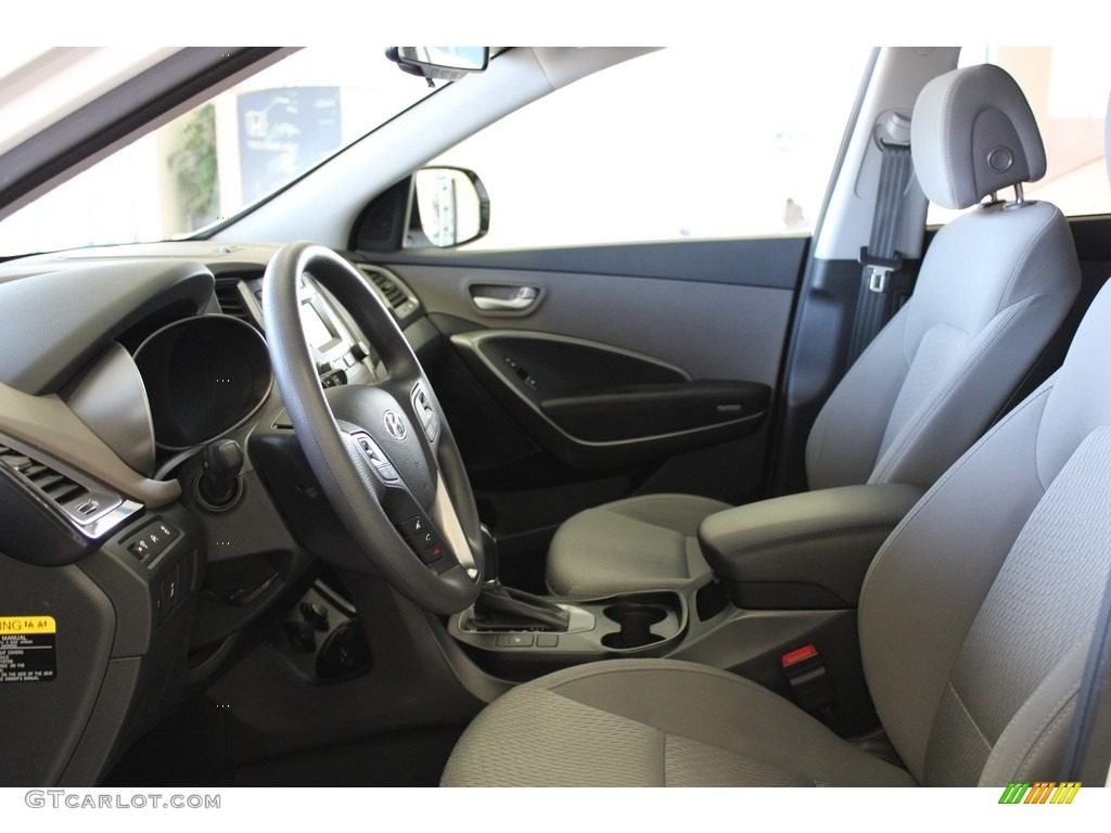 Gray Interior 2016 Hyundai Santa Fe SE AWD Photo #145812727