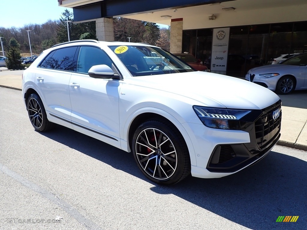 Carrara White 2019 Audi Q8 55 Prestige quattro Exterior Photo #145814048