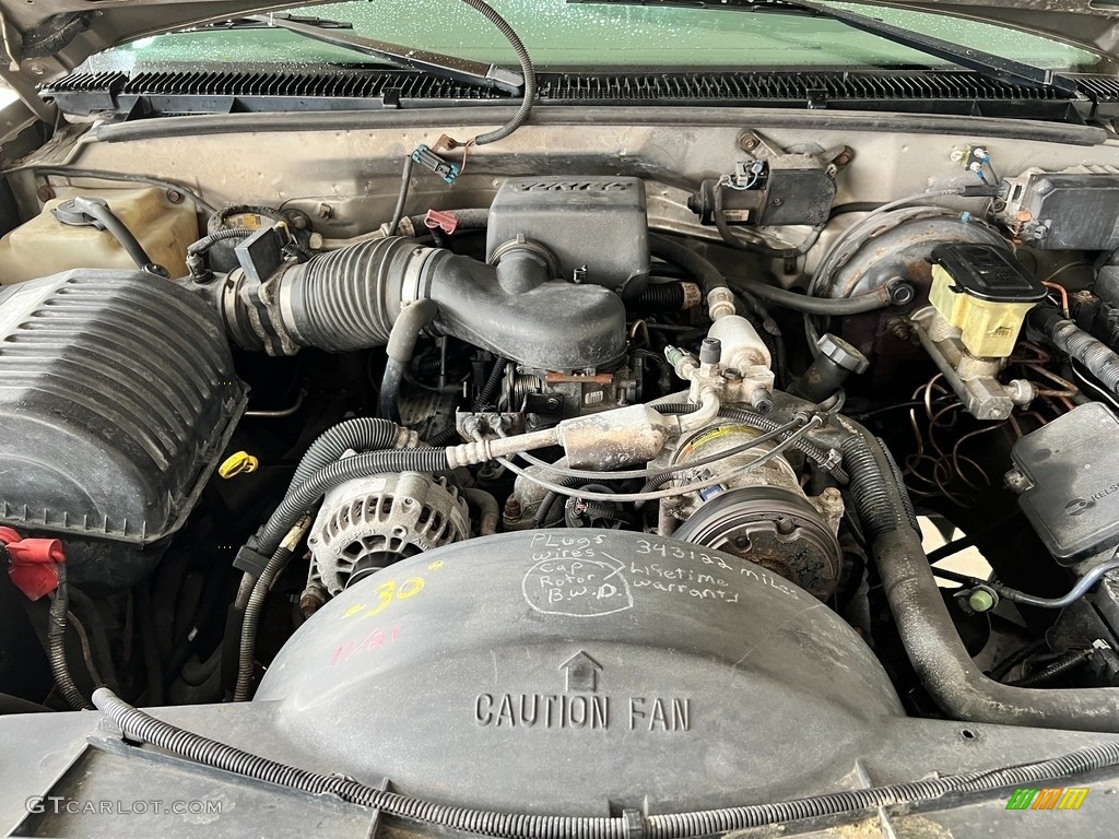 1999 GMC Sierra 2500 SL Regular Cab 4x4 5.7 Liter OHV 16-Valve V8 Engine Photo #145814096