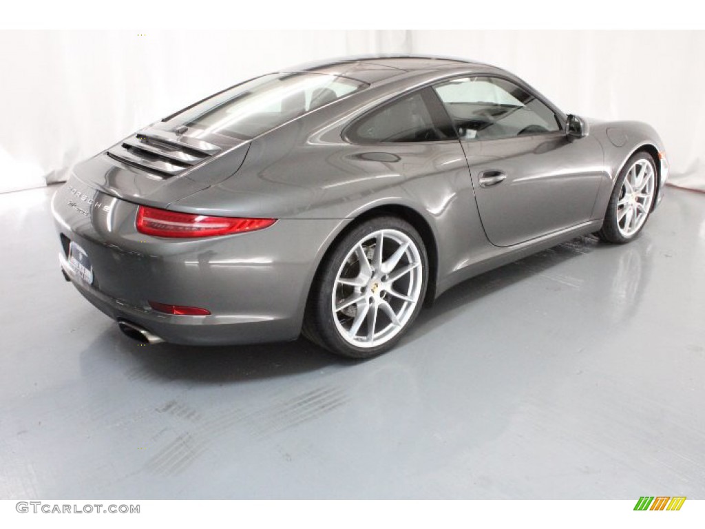 2013 911 Carrera Coupe - Agate Grey Metallic / Black photo #5
