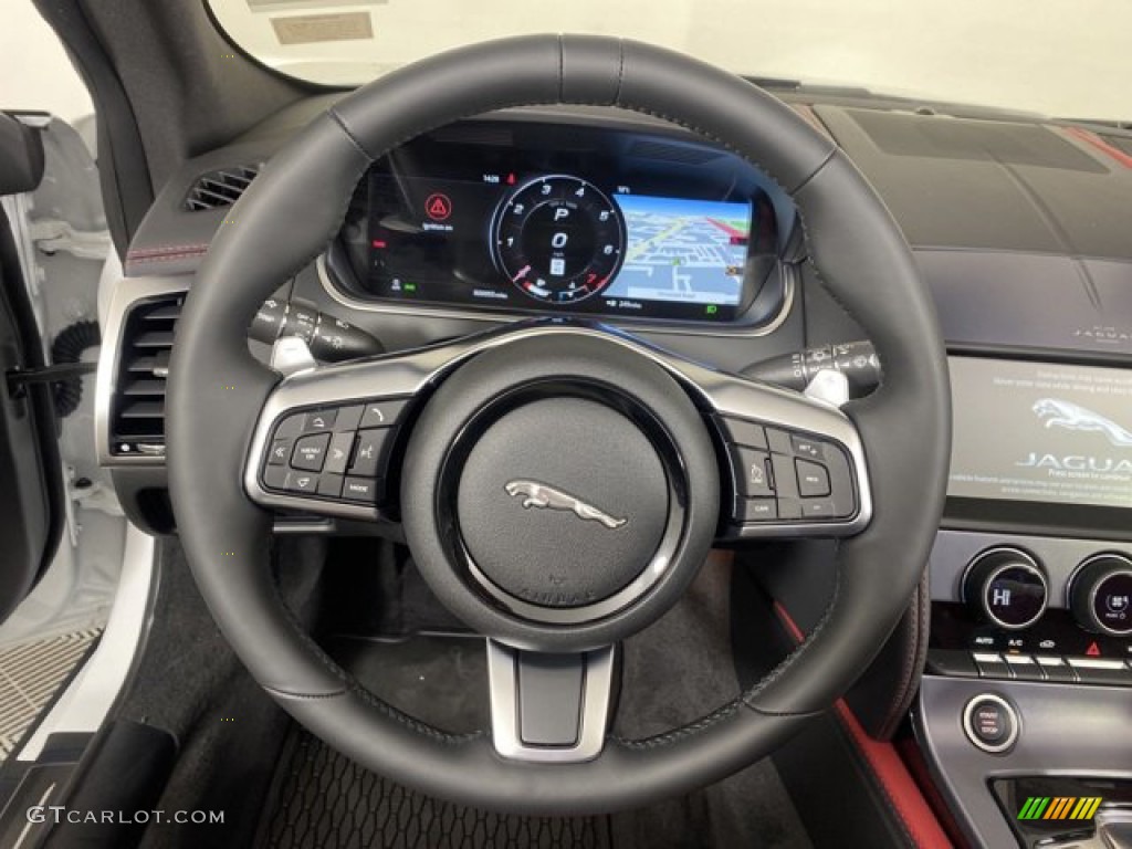 2023 F-TYPE P450 Convertible - Fuji White / Mars Red/Flame Red Stitching photo #16