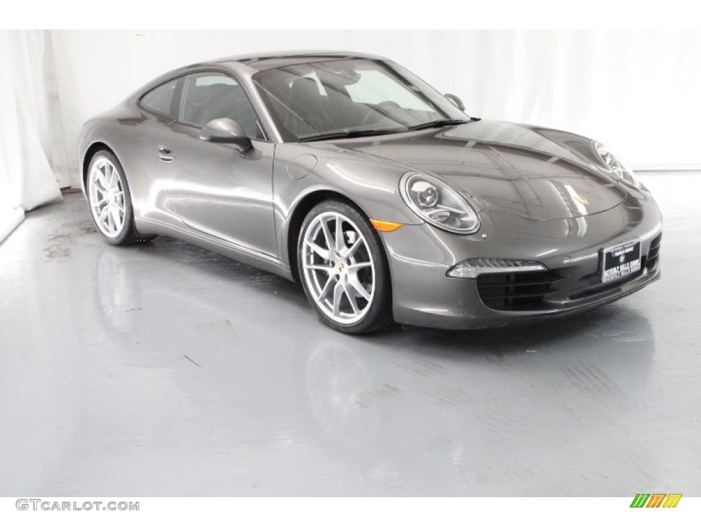 2013 911 Carrera Coupe - Agate Grey Metallic / Black photo #39