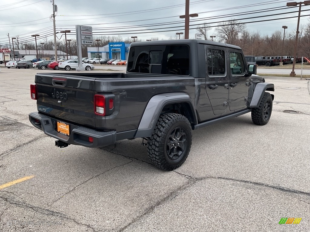2021 Gladiator Willys 4x4 - Granite Crystal Metallic / Black photo #8
