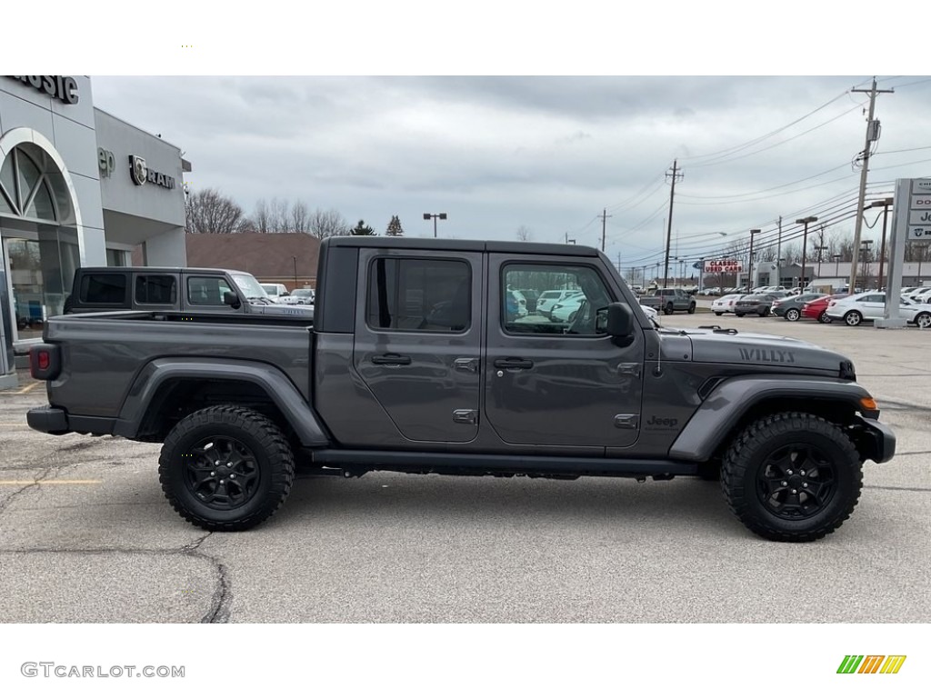 2021 Gladiator Willys 4x4 - Granite Crystal Metallic / Black photo #9