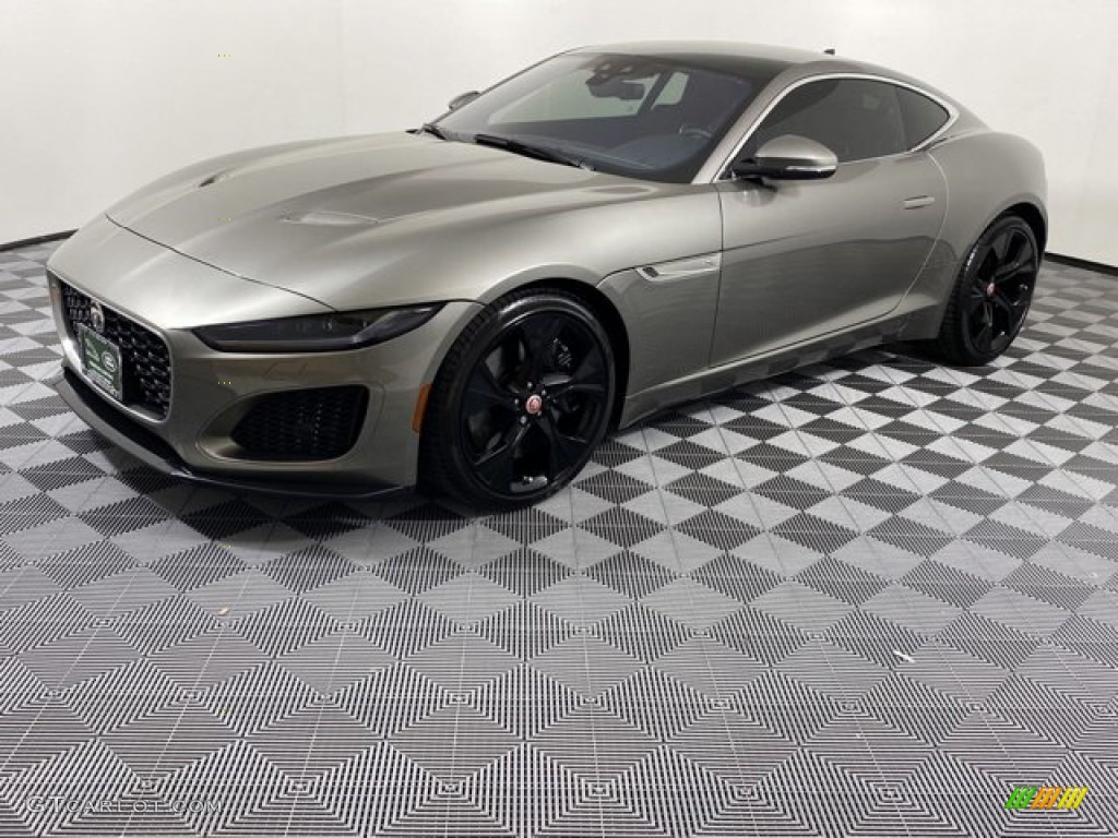 2023 F-TYPE P450 Coupe - Silicon Silver Premium Metallic / Mars Red/Flame Red Stitching photo #1