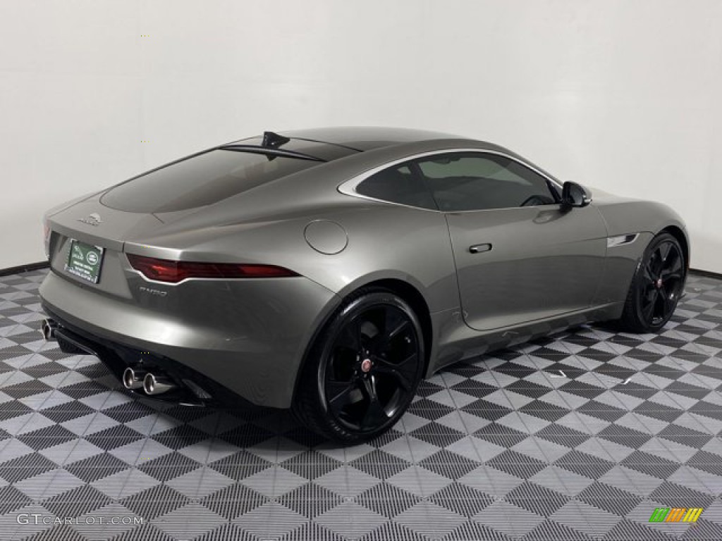 2023 F-TYPE P450 Coupe - Silicon Silver Premium Metallic / Mars Red/Flame Red Stitching photo #2