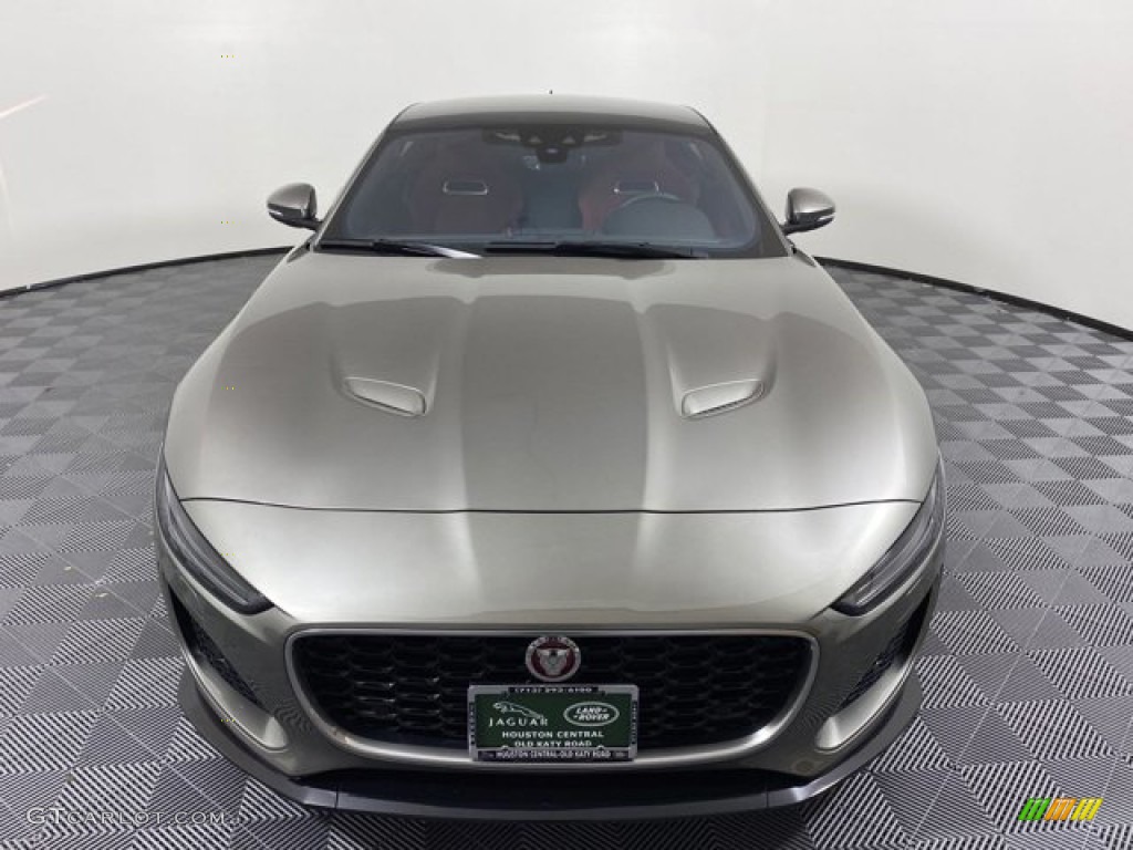 2023 F-TYPE P450 Coupe - Silicon Silver Premium Metallic / Mars Red/Flame Red Stitching photo #7