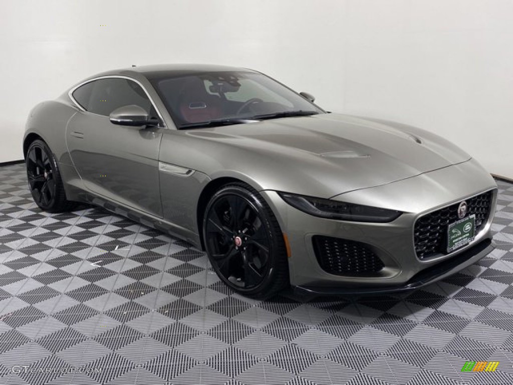 Silicon Silver Premium Metallic 2023 Jaguar F-TYPE P450 Coupe Exterior Photo #145815728