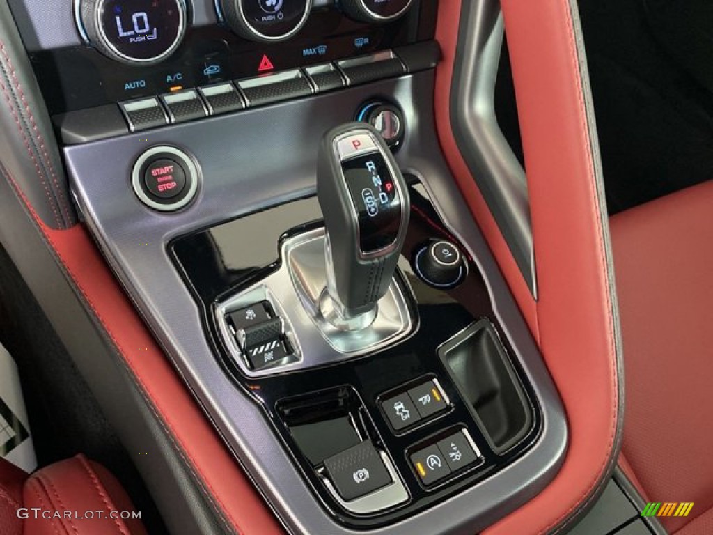 2023 F-TYPE P450 Coupe - Silicon Silver Premium Metallic / Mars Red/Flame Red Stitching photo #24