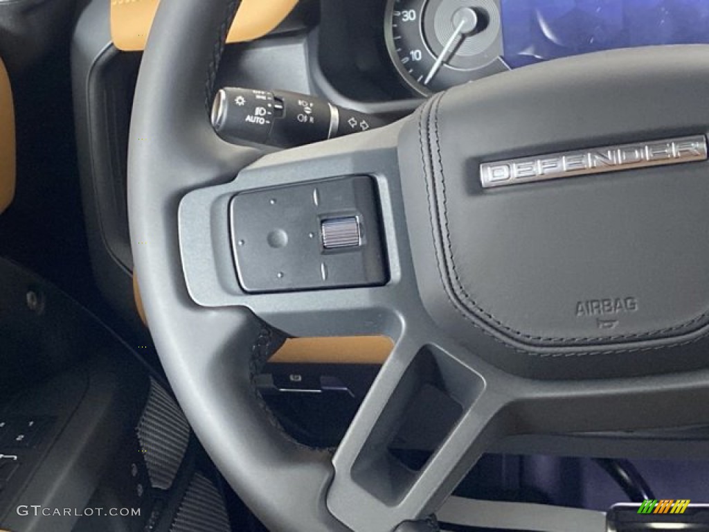 2023 Land Rover Defender 130 X Vintage Tan/Ebony Steering Wheel Photo #145816859