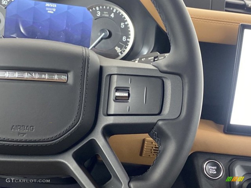 2023 Land Rover Defender 130 X Vintage Tan/Ebony Steering Wheel Photo #145816883