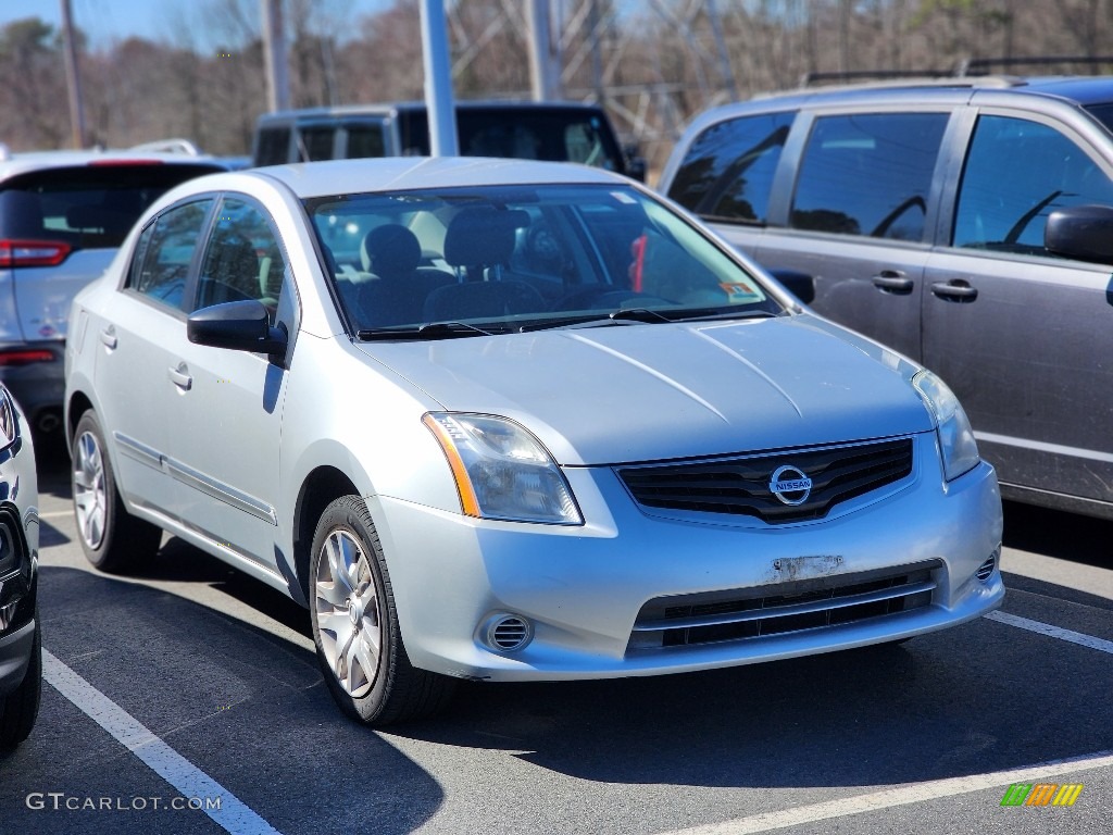 2011 Sentra 2.0 S - Brilliant Silver Metallic / Charcoal photo #3