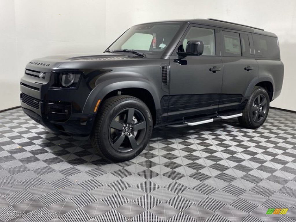 Santorini Black Metallic 2023 Land Rover Defender 130 X-Dynamic SE Exterior Photo #145817521