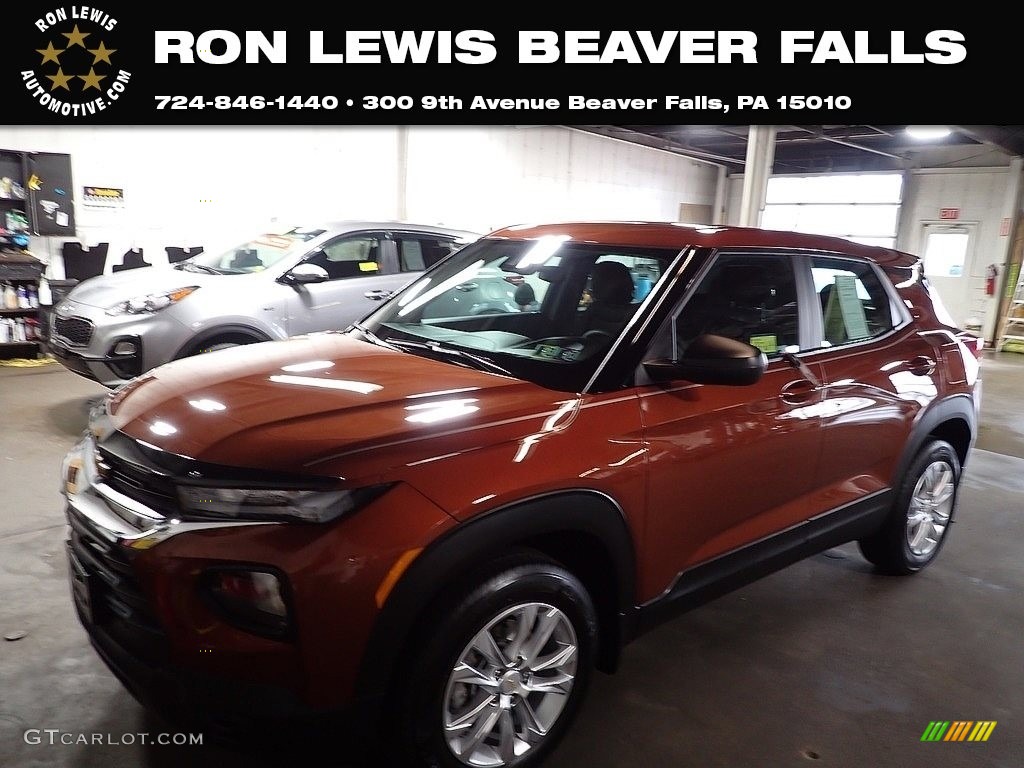 2021 TrailBlazer LS AWD - Dark Copper Metallic / Jet Black photo #1