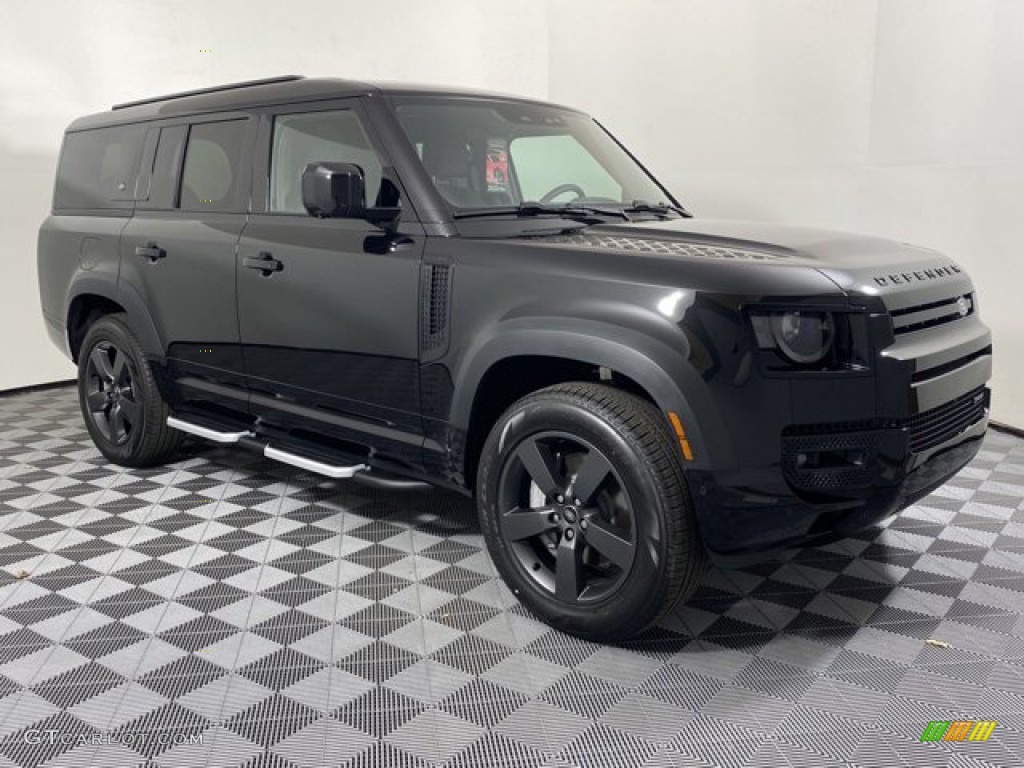 Santorini Black Metallic 2023 Land Rover Defender 130 X-Dynamic SE Exterior Photo #145817744