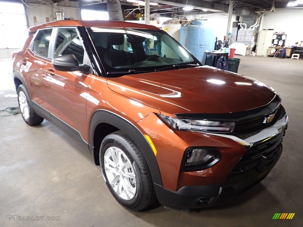 2021 Trailblazer LS AWD - Dark Copper Metallic / Jet Black photo #2