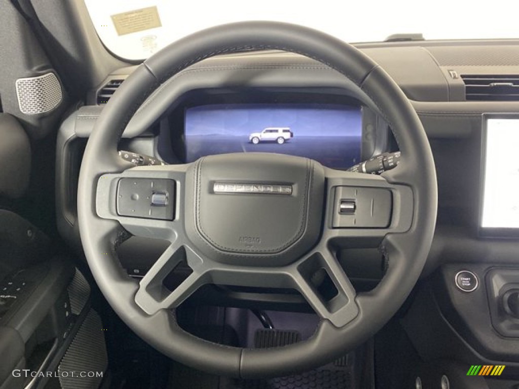 2023 Land Rover Defender 130 X-Dynamic SE Ebony Steering Wheel Photo #145817819