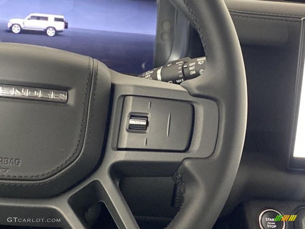 2023 Land Rover Defender 130 X-Dynamic SE Ebony Steering Wheel Photo #145817858
