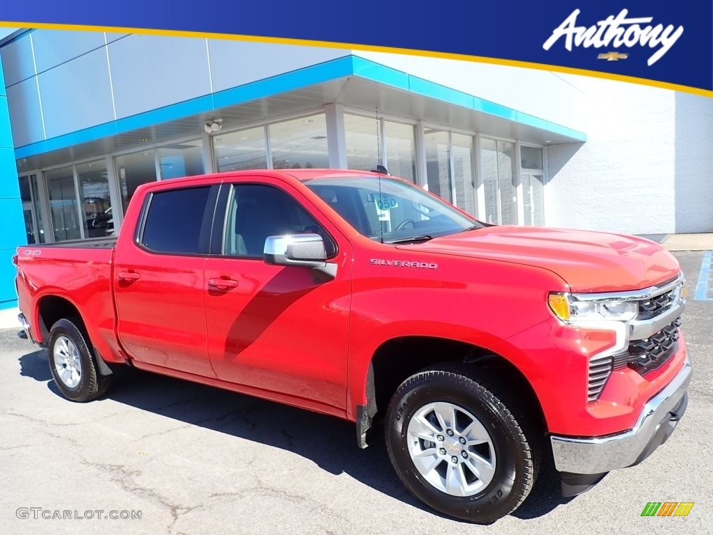 2023 Silverado 1500 LT Crew Cab 4x4 - Red Hot / Jet Black photo #1