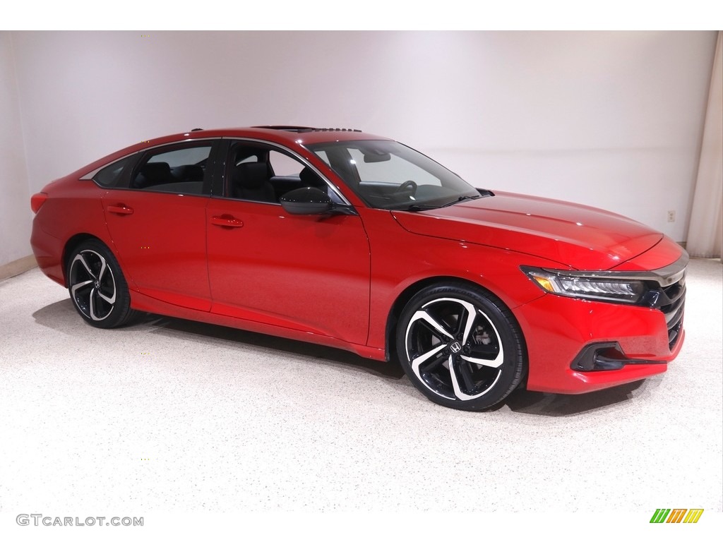 2021 Accord Sport - San Marino Red / Black photo #1