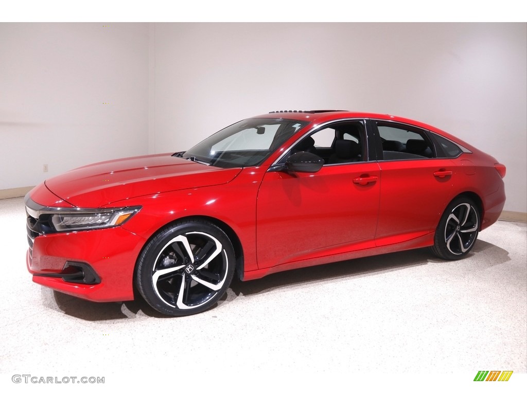 2021 Accord Sport - San Marino Red / Black photo #3
