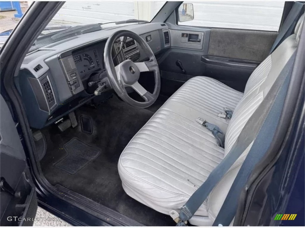 Charcoal Interior 1989 Chevrolet S10 Regular Cab Photo #145819700