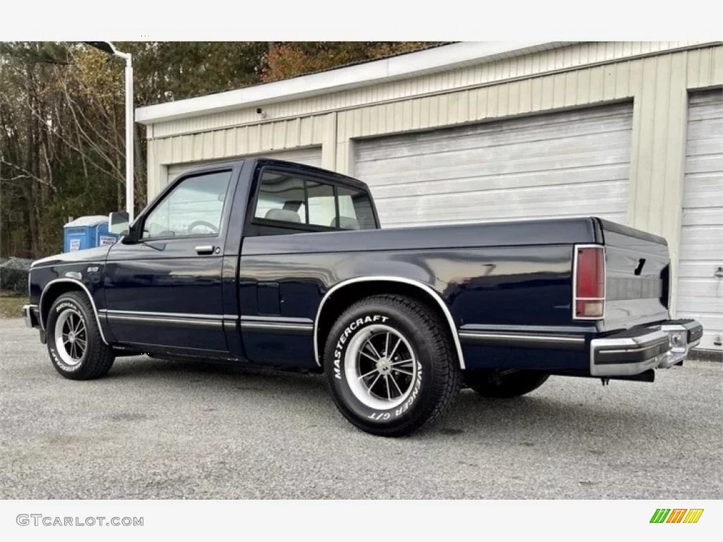 Galaxy Blue Metallic 1989 Chevrolet S10 Regular Cab Exterior Photo #145820012