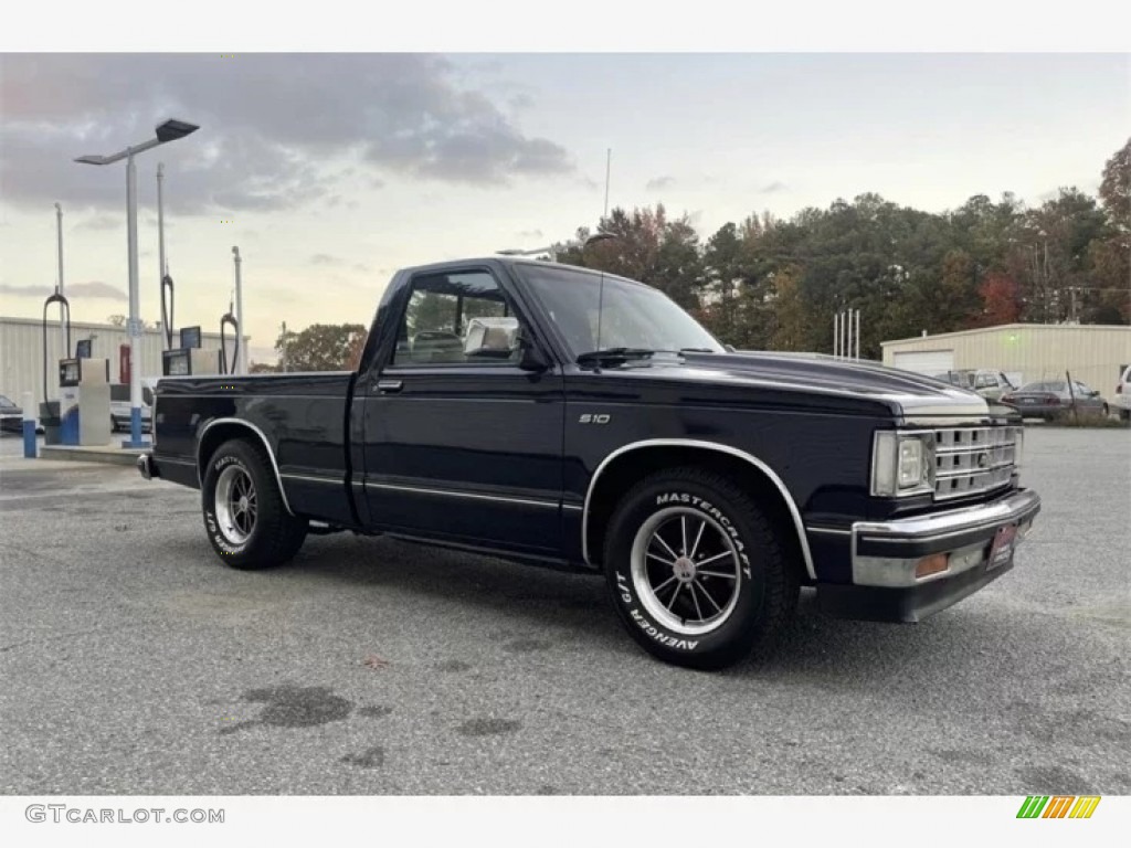 Galaxy Blue Metallic 1989 Chevrolet S10 Regular Cab Exterior Photo #145820057