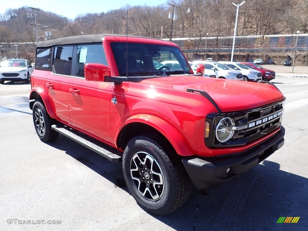 Race Red 2023 Ford Bronco Outer Banks 4X4 4-Door Exterior Photo #145821590