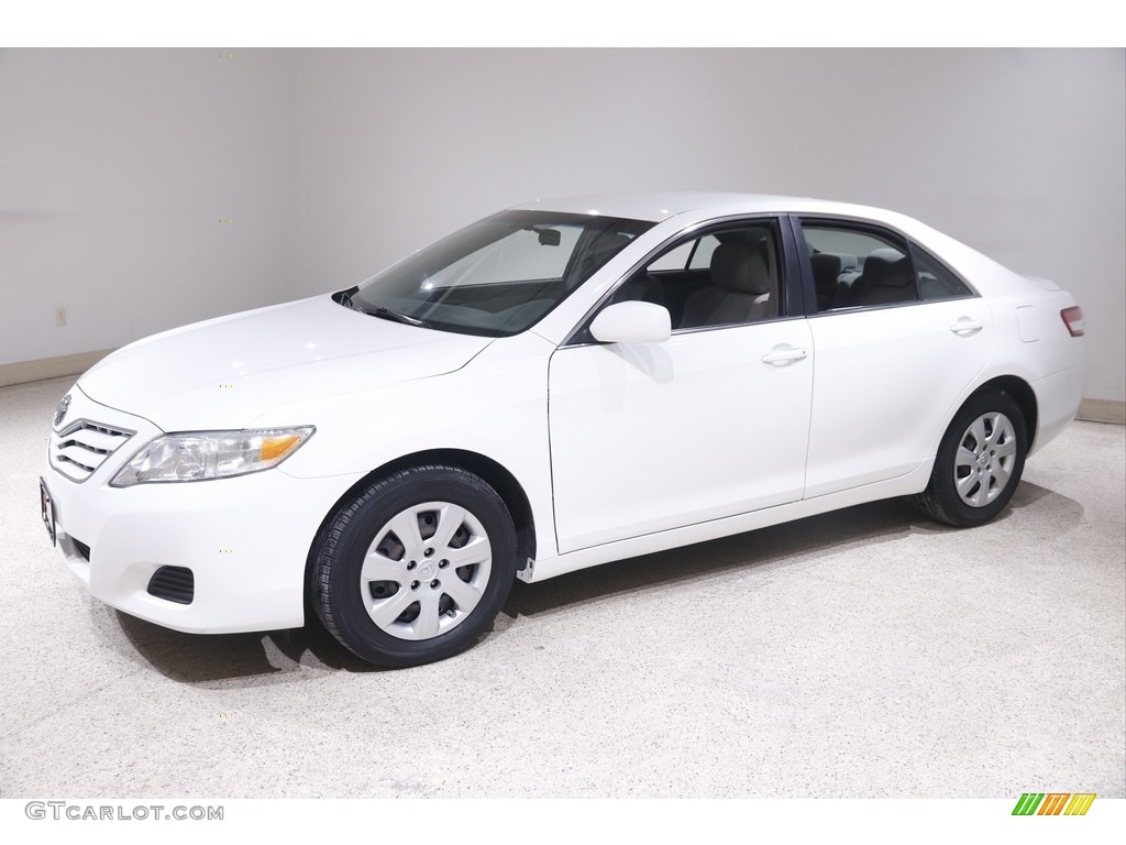 2011 Camry LE - Super White / Ash photo #3