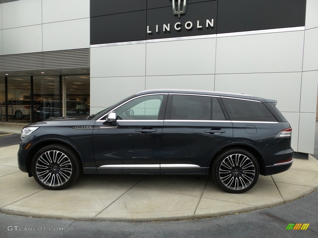 Flight Blue 2020 Lincoln Aviator Black Label AWD Exterior Photo #145822036