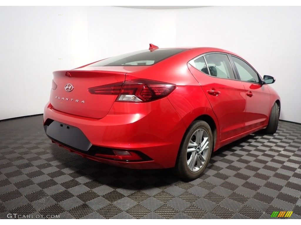 2020 Elantra SEL - Scarlet Red Pearl / Gray photo #15