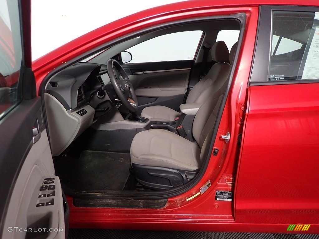 2020 Elantra SEL - Scarlet Red Pearl / Gray photo #19