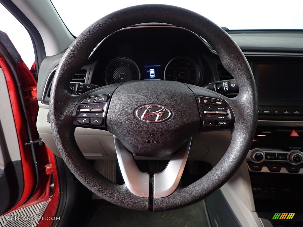 2020 Elantra SEL - Scarlet Red Pearl / Gray photo #24