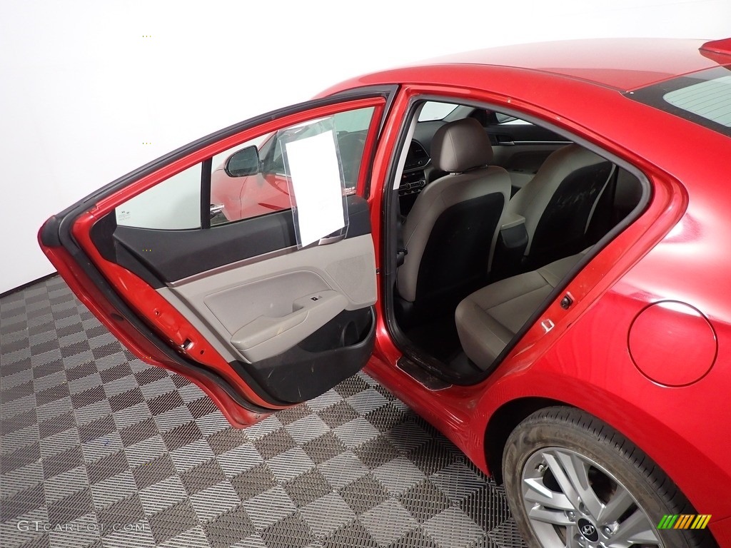 2020 Elantra SEL - Scarlet Red Pearl / Gray photo #31